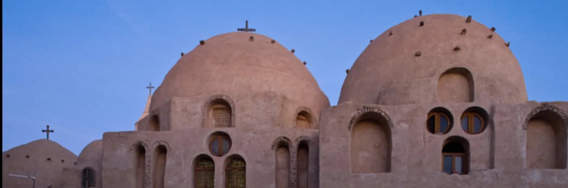 Exterior view of St. Bishoy Monastery